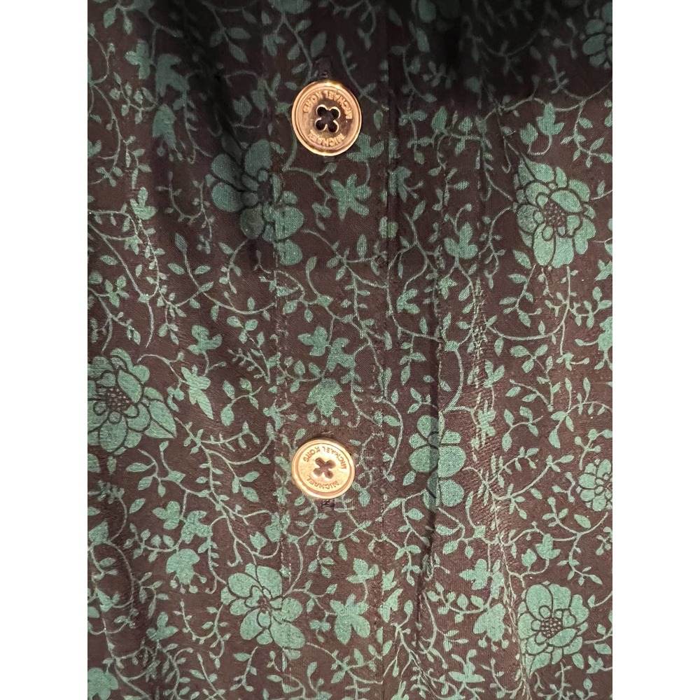 Michael Kors Green Floral Midi Dress - Picture 8 of 8